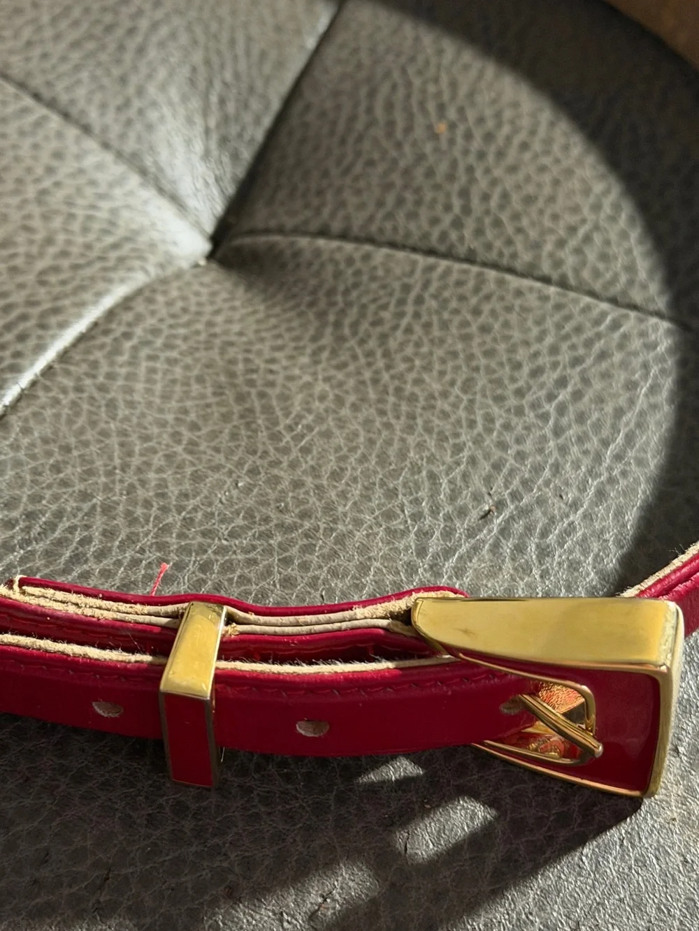 Vintage ST John Red Belt